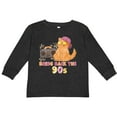 thumbnail image 3 of Inktastic Bring Back The 90s Cool Orange Cat Boys or Girls Long Sleeve Toddler T-Shirt, 3 of 5