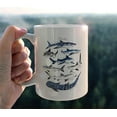 thumbnail image 3 of Watercolor Ocean Sea Types of Sharks Ceramic Mug-11oz Coffee Milk Tea Mug Cup with Handle,Gifts for Shark Lovers Kids Adults, 3 of 5