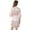 Pink, variant on Women's ‌Lace Trim Kimono‌ Rhinestones Short Sleeve for S-2XL Silky Satin Bridal Party Robe