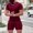 Red, variant on Vedolay Workout Short Sets For Men Men's Summer Shorts Set Casual Outfits Loose Fit Shirt + Shorts Suits,Khaki XL