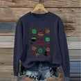 thumbnail image 6 of Karight Ugly Christmas Sweaters for Women Ball Print Knitted Long Sleeve Tops Crew Neck Holiday Cute Funny Pullovers, 6 of 9