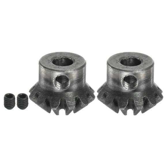 Uxcell Bevel Gears 1.5M 12 Teeth 6mm Shaft Hole Tapered Bevel Pinion Gear 2 Pack