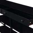 thumbnail image 2 of Convenience Concepts Oxford 60 Pouces Table Console à 2 Tiroirs avec Étagères, Noir, 2 of 6