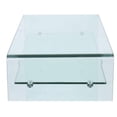 thumbnail image 3 of Waterfall Glass Coffee Table with Shelf – Modern Tempered Glass Design Featuring a Spacious Top and Integrated Shelf for Stylish Storage and Display, 3 of 3