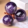 thumbnail image 2 of 1 bola de amatista natural de ensueño pulida, bola de masaje, piedra curativa de Reiki, decoración del hogar, regalos exquisitos, regalos de recuerdo, 2 of 5