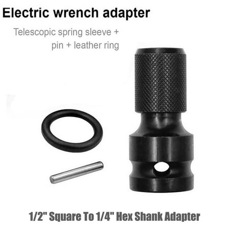 

3pcs Socket Converter Kit 1/2 Square To 1/4 Hex Shank Adapter Quick Release