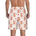 thumbnail image 3 of Yiaed Squirrel And Maple Leaf Print Men's Swim Trunks with Lining Quick Dry Sports Shorts Beach Shorts Boardshorts-3X-Large, 3 of 5