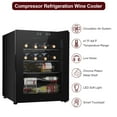 Ktaxon 1.7cu.ft 16 Bottle Compressor Wine Cooler Freestanding Wine