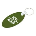 thumbnail image 2 of ThisWear Fathers Day Keychain for Dad Real Sharp Dad Knife Pun Aluminum Oval Keychain, 2 of 3