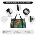 thumbnail image 4 of Disketp Emerald Color Gold Marble Bolsa de Viaje Tipo Duffle, Bolso de Mano para Fin de Semana para Mujer, Bolsa de Gimnasio Ligera para Hombre, Esencial para Viajes, 4 of 7