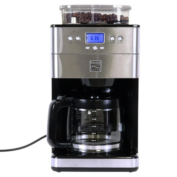 Kenmore Elite 12-Cup Grind & Brew Coffee Maker with Burr Grinder, Fresh Ground Coffee for Perfect Brews