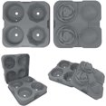 thumbnail image 3 of Ice cube tray Silicone rose ice mold Diamond ice cube mold includes funnel and clip, 3 of 5