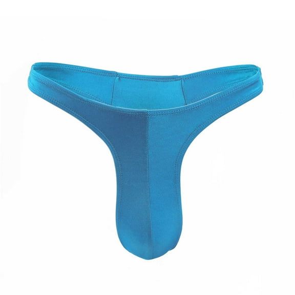 Mens Underwear Thongs Seamless Low-waisted Adult Revealing Buttocks Narrow-brimmed T Pants