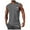 Gray, variant on HCNTES Mens Beach Tank Top Summer Sleeveless Tee Shirt Gym Workout Tanks Sportswear Undershirt Running Vest(White,S)