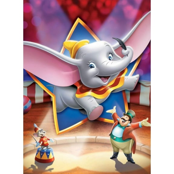 DIY Diamond Art Painting Kits for Adults Full Drill Dumbo Gem Art Kits with Crystal Rhinestone Paint with Diamond for Home Wall Decor(12"x16")