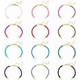 thumbnail image 1 of Pulsera de cordón trenzado de nailon de 12 piezas, 12 colores, ajustable, con cierre deslizante, de 17 cm, con accesorios de metal y cierre de langosta., 1 of 6
