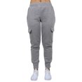 thumbnail image 2 of Women's Heavyweight Loose Fit Cargo Fleece Jogger Sweatpants (S-XL), 2 of 4