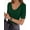 Deep Green, variant on MOYIKO Womens Half Sleeve Tops Scoop Neck Slim Fitted Basic Tee Shirts 2026 Trendy Casual Clothes