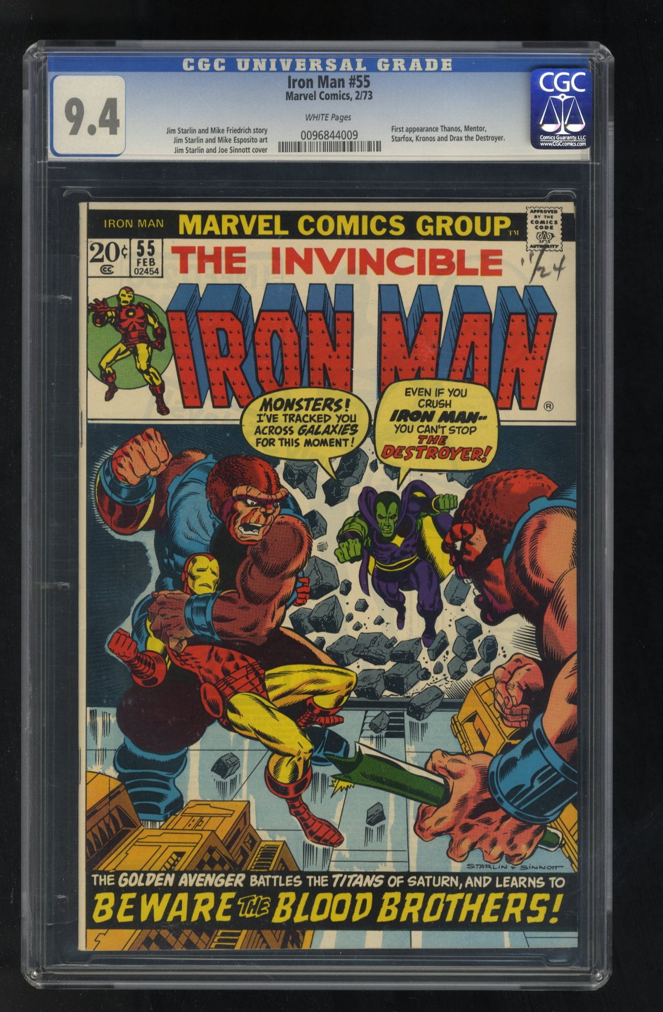 Cover of Iron Man #55