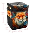 thumbnail image 5 of Fox Foldable Car Trash Can with Lid, Leak-proof Mini Garbage Bin, Hanging Storage Bag, 5 of 6