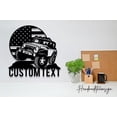 thumbnail image 3 of Handmadetneonsign Custom US Truck Metal Wall Art LED Light | Personalized American Flag Truck Drive, 3 of 5