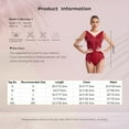 thumbnail image 7 of DPOIS Womens Rhinestone Fringed Bodysuit Tassel Jazz Leotard Black S, 7 of 7