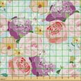 thumbnail image 2 of Ambesonne Floral Fabric by the Yard Upholstery, Flowers Vintage Exotics Art, 2 Yards, Pale Fuchsia Pale Pink, 2 of 5
