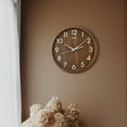 thumbnail image 4 of Seiko QXA810BLH Wall Clock, Dark Brown, 4 of 5