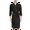 Black-Male, variant on Couple's Waffle Knit Robes Lightweight Full-Length Spa Robes For Women Kimono Bathrobe Fast-Drying