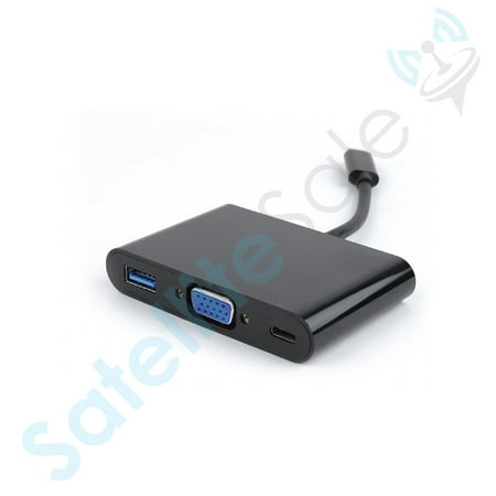 SatelliteSale USB Type C to Female USB 3.0/HDMI/USB-C Multiport Converter PVC Black price history on PriceWatchPro