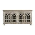 thumbnail image 2 of Coast To Coast Imports Cathedral White Wash Four Door Credenza, 2 of 4