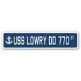 thumbnail image 1 of SignMission SSN-Lowry Dd 770 4 x 18 in. A-16 Street Sign - USS Lowry DD 770, 1 of 1