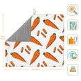 thumbnail image 2 of Dish Drying Mat, Carrot sticks Pattern Highly Absorbent Drying Matt Kitchen Counter, Dish Mat Drying Pad Dishes Drainer Mats for Kitchen Counter or Sink, 16 x 18 inch, 2 of 6