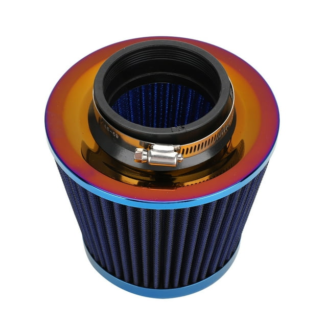 Filtre de Tête de Champignon, 76mm/2.99in Modifié en Alliage d'Aluminium Moto Modification Filtre à Air de Qualité Professionnelle