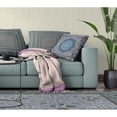 thumbnail image 4 of Jewel Circle Indoor/Outdoor Fabric Pillow with Zip in Blue Pink 16x16, 4 of 4