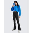thumbnail image 4 of Leggins CRZ YOGA Butterluxe de cintura alta acampanados negros para mujer, 4 of 6