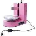 thumbnail image 2 of Birthday Cake Cream Smooth Coating Decoration 110V Machine Rotation Speed 60-320rpm, Cake Bread Cream Jam Spreader Stainless Steel 200W, Cake Cream Spreading Machine Cake Decorating Machine (Pink), 2 of 7