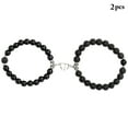 thumbnail image 2 of Bangcool Couple Bracelet Beaded Magnetic 2PCS 8mm Relationship Bracelet Matching Bracelet, 2 of 6