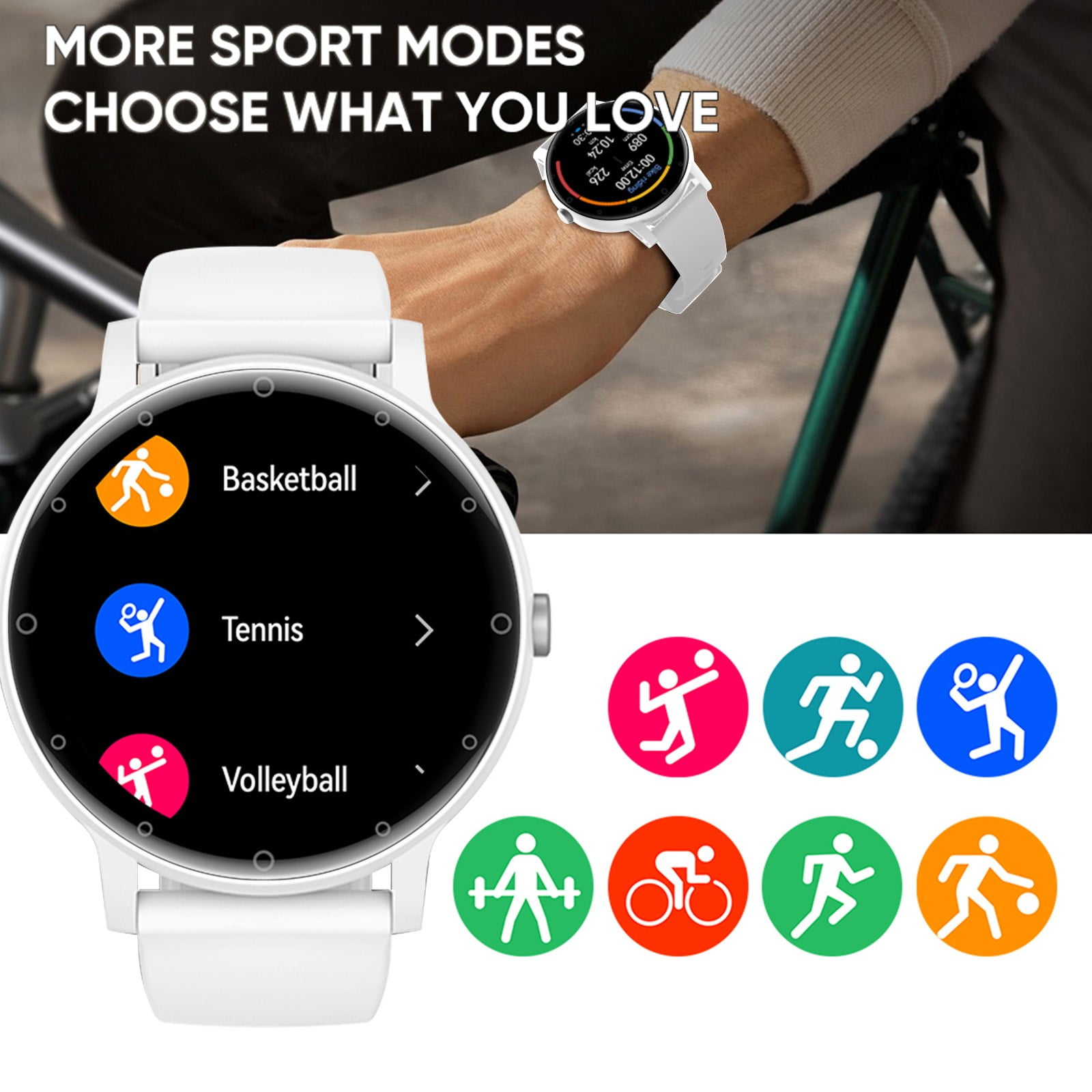 Jubipavy 1.39 High-definition Color Screen Bluetooth Call Information Viewing Multiple Sports Modes And Multifunctional Smartwatch