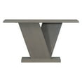 thumbnail image 7 of Ben Minimalist Console Table with V-Base, Natural Wood Veneer, Grey, 7 of 7