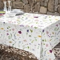 thumbnail image 5 of AnyDesign Floral Tablecloth Rectangle Watercolor Wildflowers Fabric Table Cloth Washable Flower Table Cover for Picnic Dinner Table Decoration, 60 x 102 Inch, 5 of 6