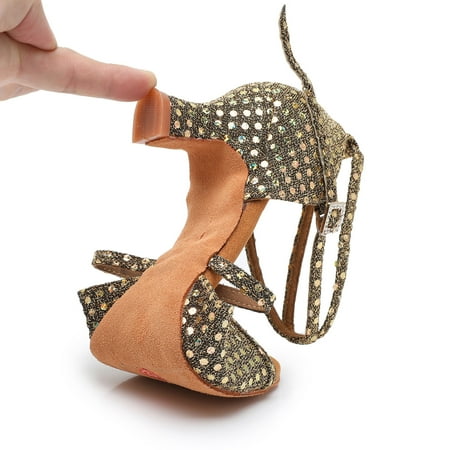 

CAICJ98 Women Shoes Women Slip On Sandals Flowers Leather Comfortable Outdoor Wedges Flip Flops Walking Cushioned Padded Casual Summer Shoes with Arch Support for Womens Gold