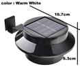 thumbnail image 2 of paquete de luz solar LED para canalones al aire libre, luz de pared de seguridad para jardín, cerca, garaje, almacén, 2 of 5