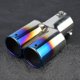 thumbnail image 5 of Tubo de escape doble modificado universal de acero inoxidable para coche, silenciador trasero, garganta trasera, 5 of 5
