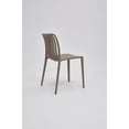 thumbnail image 4 of Set of 4 Coffee Brown Stackable Polypropylene Side Chair, 4 of 5