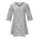 thumbnail image 5 of Vestidos Para Mujer Moda Estampado Casual Cuello en V 1/2 Manga Vacaciones Mini Vestido Odeerbi ODB124404, 5 of 9
