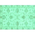 thumbnail image 1 of Ahgly Company Indoor Rectangle Oriental Turquoise Blue Traditional Area Rugs, 6' x 9', 1 of 4