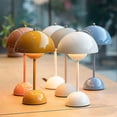 thumbnail image 2 of Lámpara de noche nórdica con forma de hongo, lámpara de mesa con forma de flor LED, lámpara de noche USB para escritorio de sala de bodas, decoración moderna y sencilla, 2 of 4