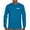 Royal Blue, variant on NASA Worm Logo Crest Long Sleeve T-shirt Astronaut Space Mars Souvenir Emblem