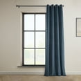 thumbnail image 6 of HPD Half Price Drapes London Blue Grommet Heritage Plush Velvet Room Darkening Curtains for Bedroom & Living Room Curtains(1 Panel),Window Curtains,108 inches long,Grommet Curtains & Drapes,50W X 108L, 6 of 10
